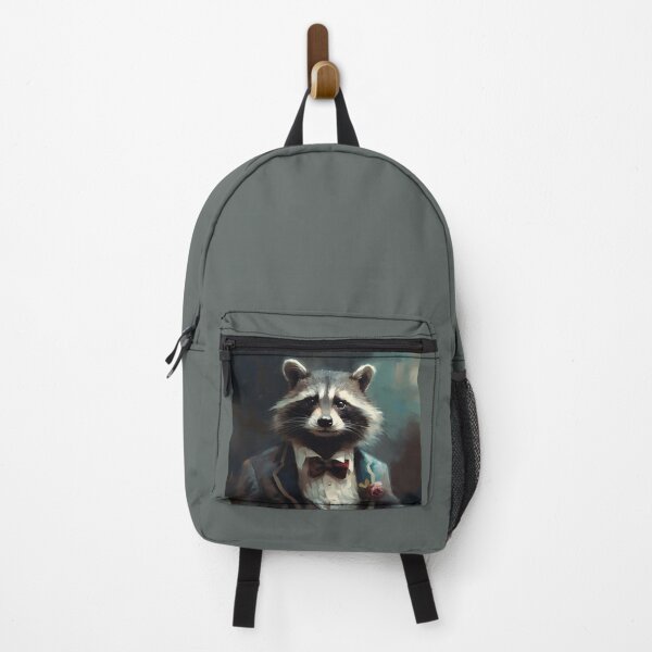 Item preview, Vintage Raccoon Portrait Great Gatsby Style Oil Painting designed and sold by naughty-raccoon.