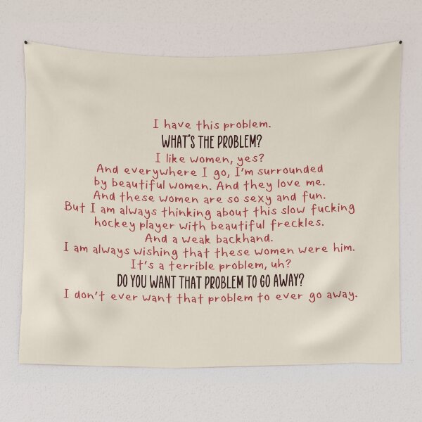 Item preview, I don’t ever want that problem to ever go away. | heated rivalry designed and sold by Pinu92.