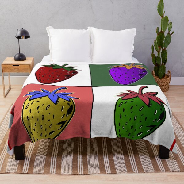 Item preview, Strawberries a la Warhol designed and sold by Really Bad Art.