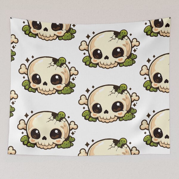 Item preview, Happy Worm Skull designed and sold by shockart-pl.