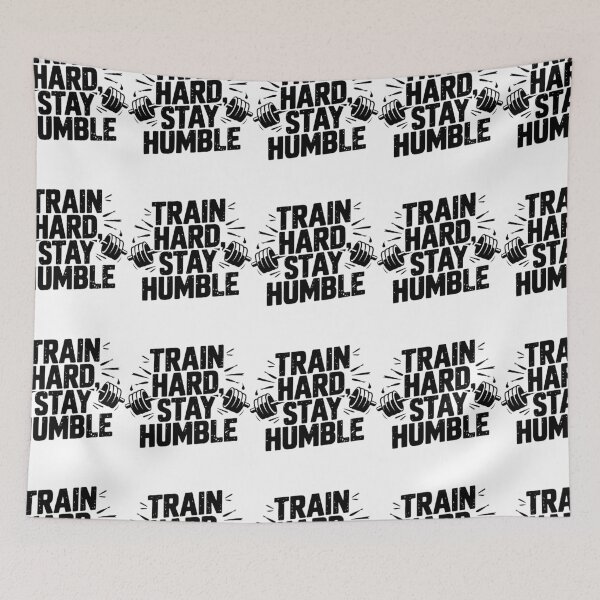 Item preview, Train Hard Stay Humble Gym Mindset Motivation Art designed and sold by Mido tee art shop.