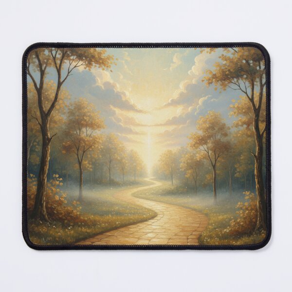 Item preview, Golden Path to Light – Autumn Forest Landscape Wall Art of Hope | Percent Exclusive designed and sold by MonaRose_Art.