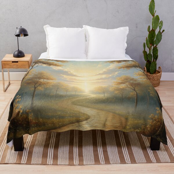 Item preview, Golden Path to Light – Autumn Forest Landscape Wall Art of Hope | Percent Exclusive designed and sold by MonaRose_Art.