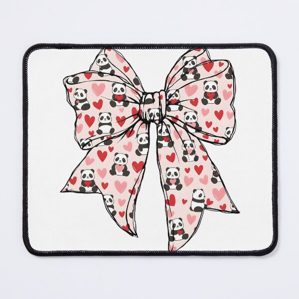 Item preview, Cute Valentine Panda Coquette Bow Valentine Bear  designed and sold by KroghDs.