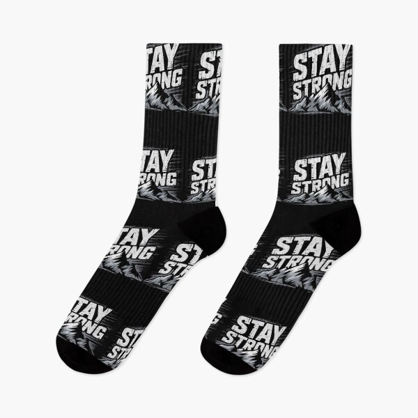 Item preview, Stay Strong Mountain Strength Motivation Art designed and sold by Mido tee art shop.