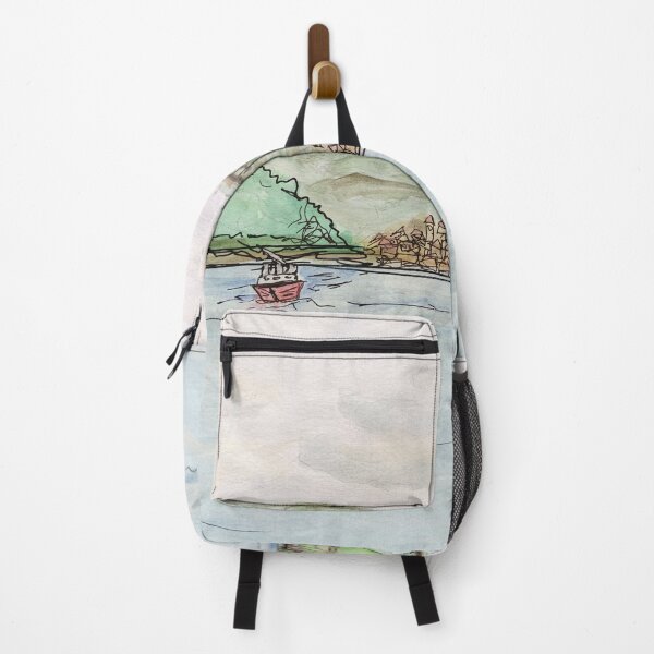 Item preview, Bakar Croatia Watercolor – Coastal Landscape Holiday Sketch designed and sold by Art by M.H..