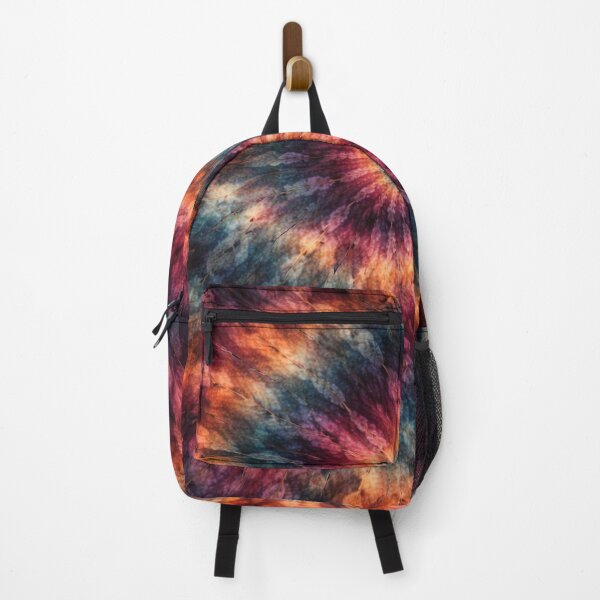 Item preview, Vibrant Boho Spiral Tie-Dye Design in Teal, Magenta, Rust & Navy – Retro Psychedelic Abstract designed and sold by SezzyDesigns.