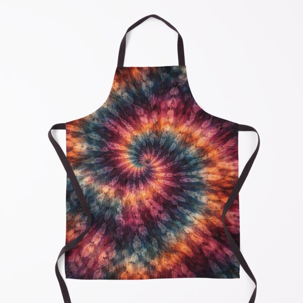 Item preview, Vibrant Boho Spiral Tie-Dye Design in Teal, Magenta, Rust & Navy – Retro Psychedelic Abstract designed and sold by SezzyDesigns.