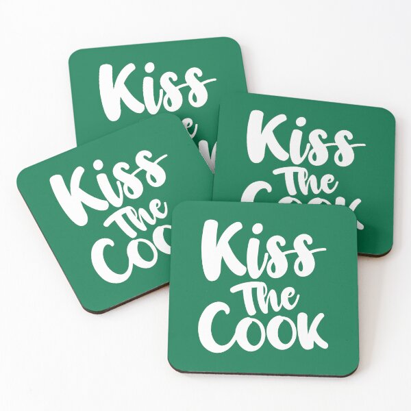 Item preview, Kiss The Cook. Funny Cooking Quote. Novelty Cooking. Kitchen Quote.  designed and sold by DesignHouse07.