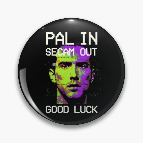Item preview, PAL IN SECAM OUT Retro Glitch Art Analog Signal Error Design designed and sold by SplashTastic.