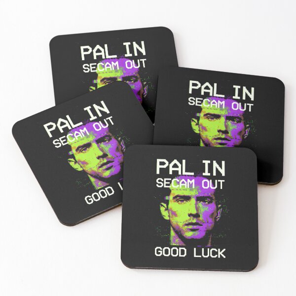 Item preview, PAL IN SECAM OUT Retro Glitch Art Analog Signal Error Design designed and sold by SplashTastic.