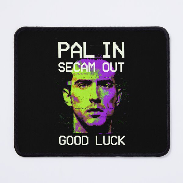 Item preview, PAL IN SECAM OUT Retro Glitch Art Analog Signal Error Design designed and sold by SplashTastic.