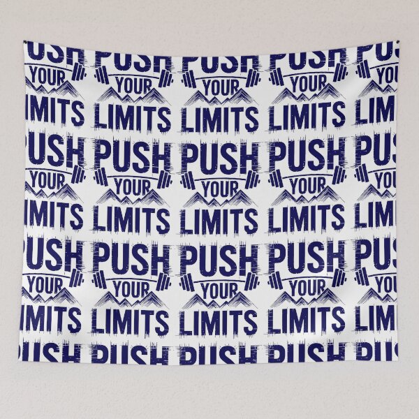 Item preview, Push Your Limits High Energy Gym Motivation Art designed and sold by Mido tee art shop.