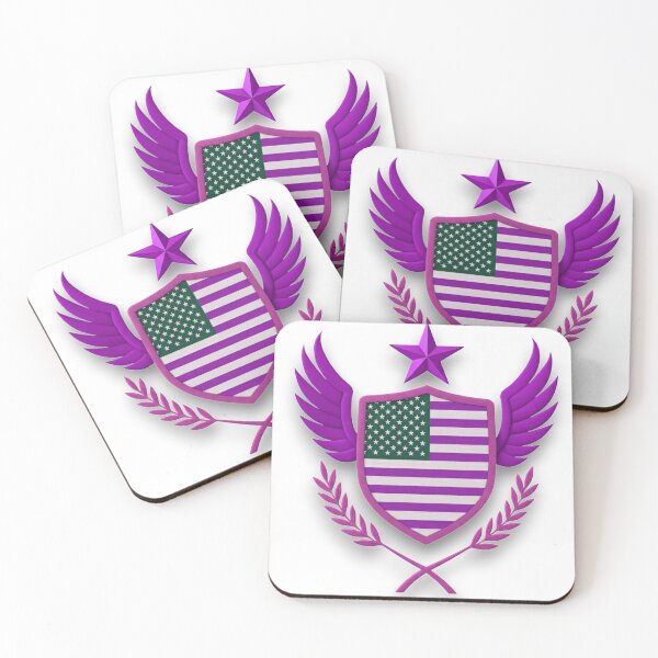 Item preview, USA FLAG Patriotic Shield with Blue Wings and Star designed and sold by blacK1982White.