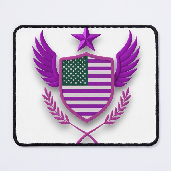 Item preview, USA FLAG Patriotic Shield with Blue Wings and Star designed and sold by blacK1982White.
