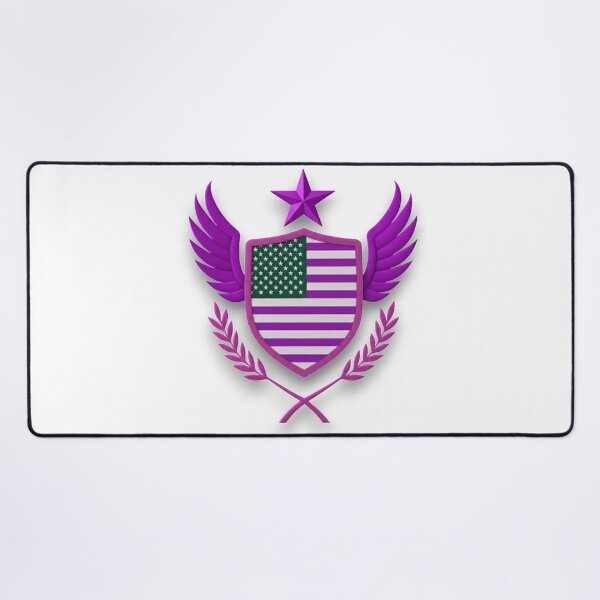 Item preview, USA FLAG Patriotic Shield with Blue Wings and Star designed and sold by blacK1982White.