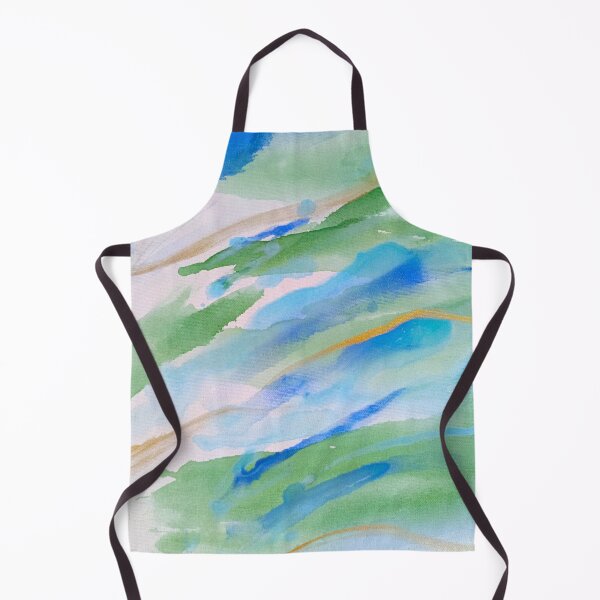 Item preview, River of Calm – Watercolor in Green and Blue – Abstract designed and sold by Art by M.H..