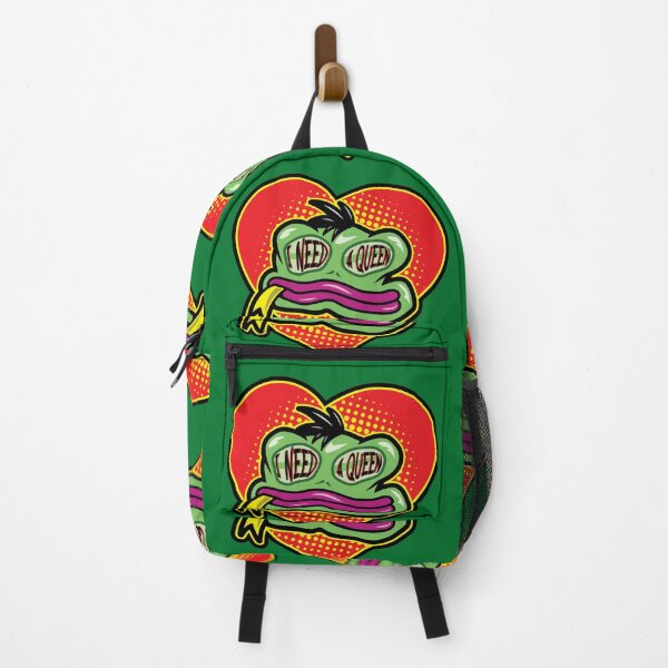 Item preview, Psychedelic Frog - I Need A Queen Trippy Heart Design designed and sold by Virtualstars.