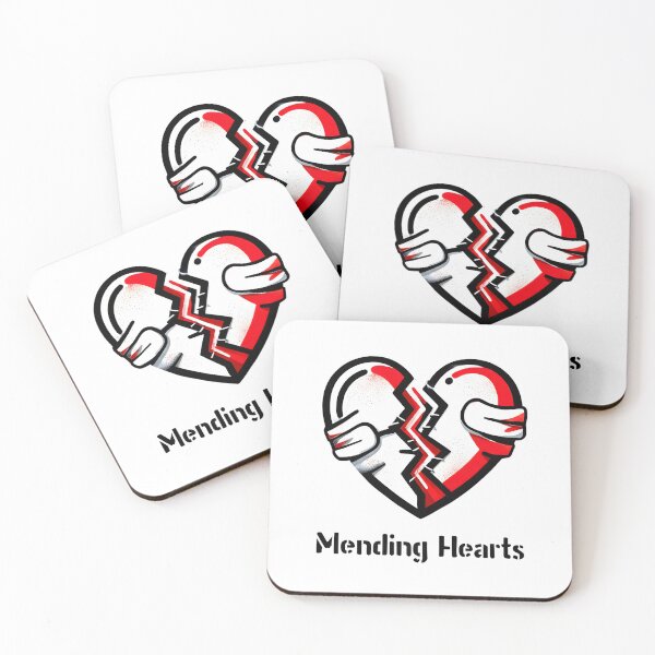 Item preview, Mending Hearts Broken Heart Hug Illustration designed and sold by AnnDesignStudio.