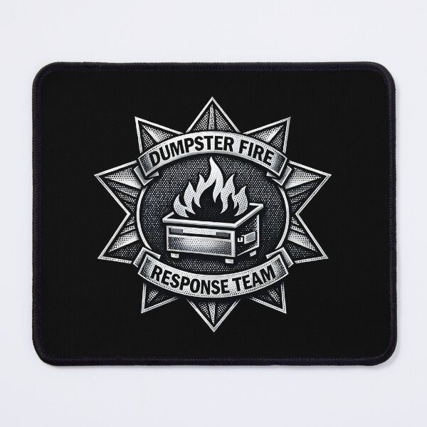 Item preview, Dumpster Fire Response Team Support Funny Badge Gag Office Humor  designed and sold by DesignsByAnett.