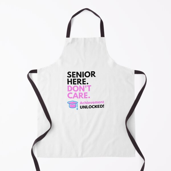 Item preview, Senior Here Don’t Care – Graduation Achievement Unlocked Design designed and sold by DesignsVault.
