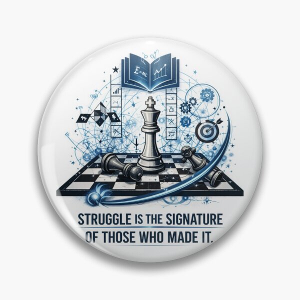 Item preview, Struggle Is the Signature of Those Who Made It – Strategy, Knowledge & Success Art designed and sold by SV-Creation.