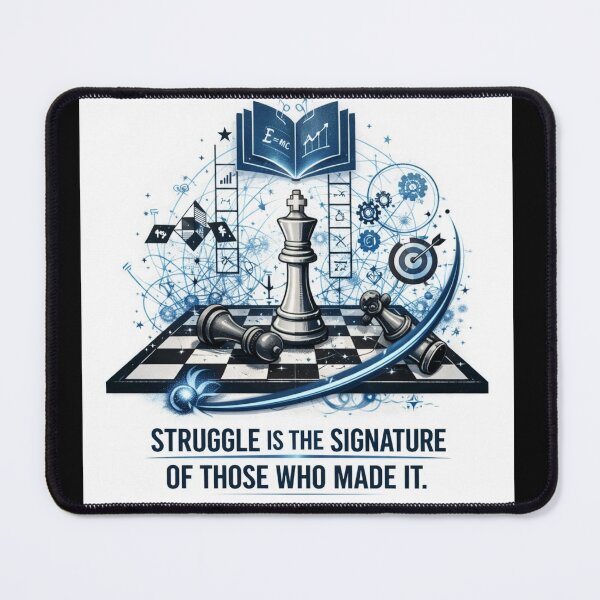 Item preview, Struggle Is the Signature of Those Who Made It – Strategy, Knowledge & Success Art designed and sold by SV-Creation.