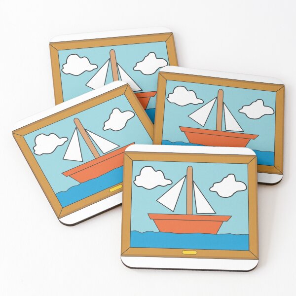 Item preview, Little boat in a painting designed and sold by MrSor.
