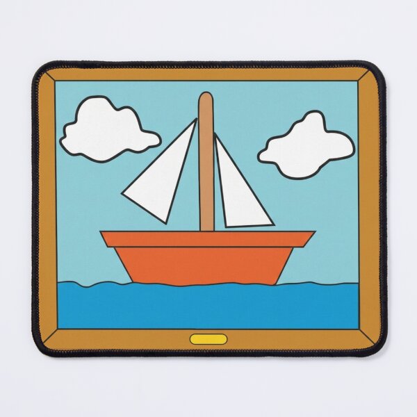 Item preview, Little boat in a painting designed and sold by MrSor.