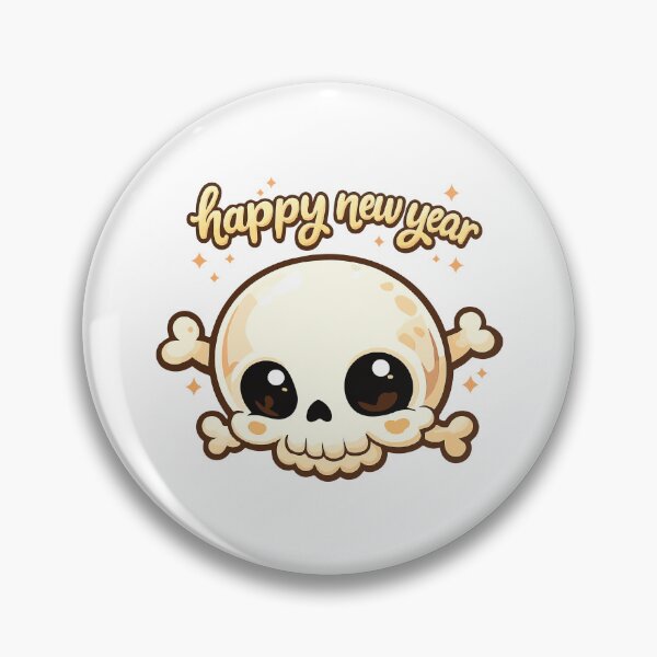 Item preview, Happy New Year Skull  designed and sold by shockart-pl.