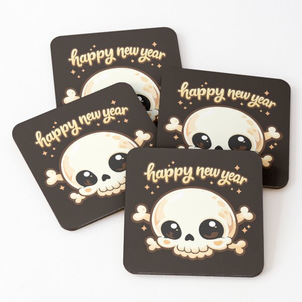 Item preview, Happy New Year Skull  designed and sold by shockart-pl.