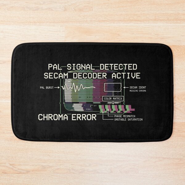 Item preview, PAL Signal Detected SECAM Decoder Active Chroma Error Glitch Design designed and sold by SplashTastic.