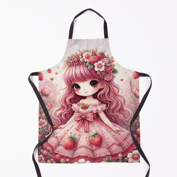 Item preview, Strawberry Girl - Her world tastes of strawberries, a touch of childhood, enveloped in strawberry dreams designed and sold by MrsMimpi.