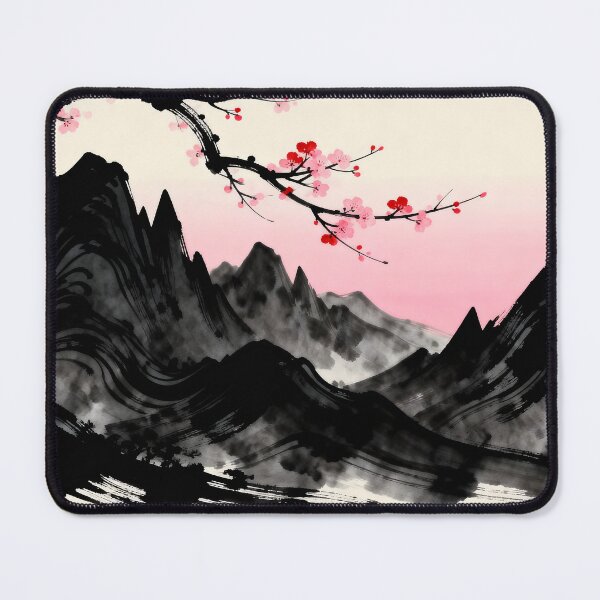 Item preview, Cherry Blossoms Over Misty Peaks designed and sold by MHD.