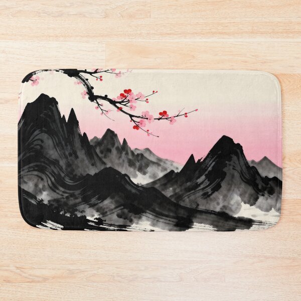 Item preview, Cherry Blossoms Over Misty Peaks designed and sold by MHD.