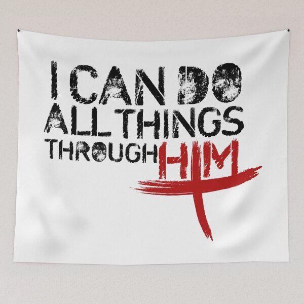 Item preview, "I can do all things through Christ who strengthens me" - Philippians 4:13 designed and sold by psalm23heals.