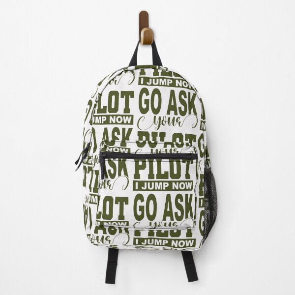 Item preview, Go Ask Your Pilot; I jump Now;  designed and sold by StickerApe.