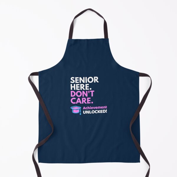 Item preview, Senior Here Don’t Care – Graduation Achievement Unlocked Design designed and sold by DesignsVault.