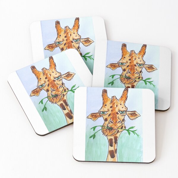 Item preview, Grumpy Giraffe – Funny Animal Watercolor | Gift Idea for Friends designed and sold by Art by M.H..