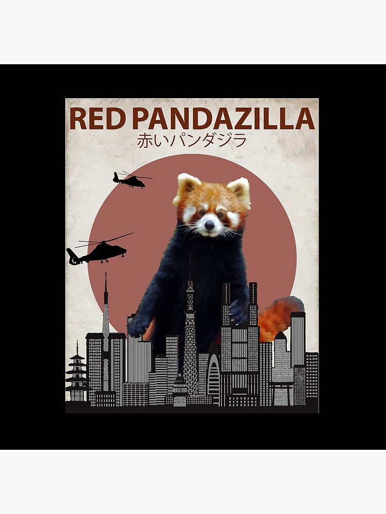 Red Pandazilla Red Panda Giant Monster Parody by Animalzilla