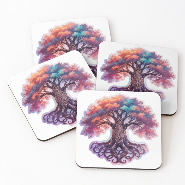 Item preview, Neo Arbor – Contemporary Tree of Life Die-Cut Vinyl Sticker designed and sold by ARTCREATESHOP.