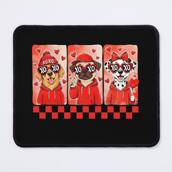 Item preview, XOXO Valentine's Day Dogs Cute Puppy Valentine designed and sold by KroghDs.