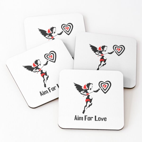 Item preview, Aim For Love Winged Cupid Street Art designed and sold by AnnDesignStudio.