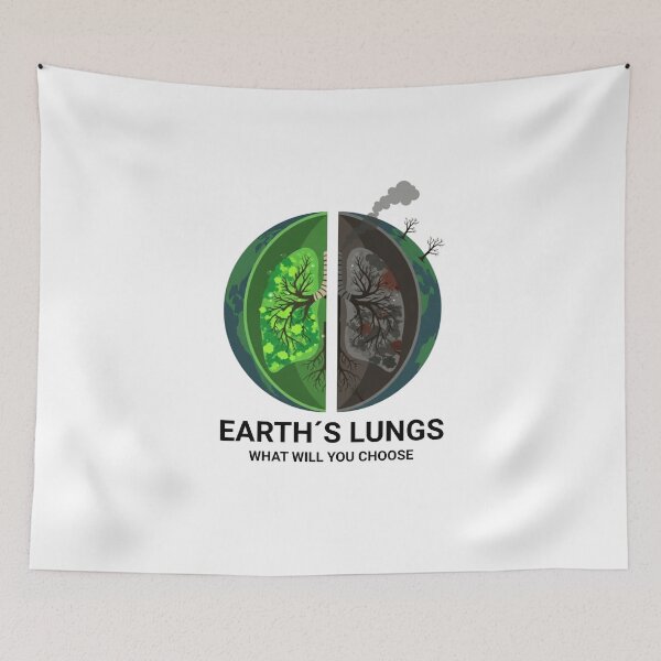 Item preview, Earth's Lungs - Choose Our Future Eco Illustration  designed and sold by PrimeTime85.