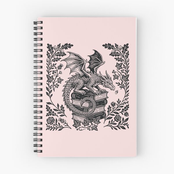 Artikelvorschau, Drachen & Bücher Fantasy-Leser Blumenbuchliebhaber entworfen und verkauft von Y-Vibes.