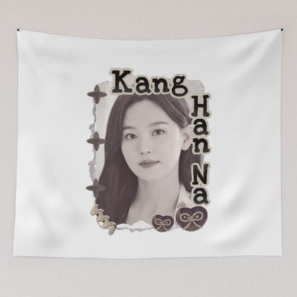 Item preview, Kang Han-na (강한나) Korean actress South Korean celebrity K-drama star Korean film Scrapbook Collage Cozy Y2K Vintage Design designed and sold by HELL0WBELLO.