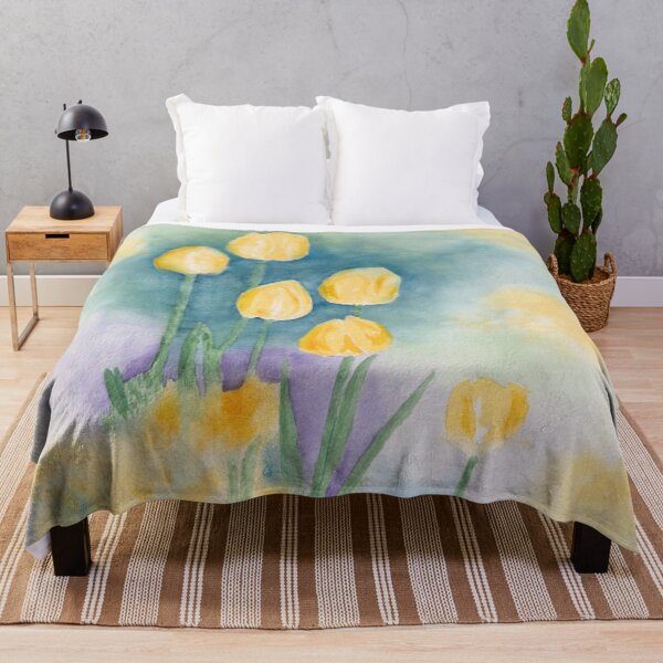Item preview, Yellow Tulips in Morning Mist designed and sold by The Elderberry Blossom.