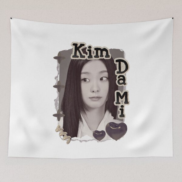 Item preview, Kim Da-mi (김다미) Korean actress South Korean celebrity K-drama star Korean film Scrapbook Collage Cozy Y2K Vintage Design designed and sold by HELL0WBELLO.