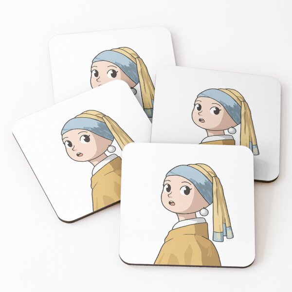 Item preview, The Girl with a Pearl Earring in cartoon form designed and sold by MrSor.