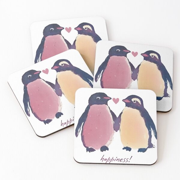 Item preview, Penguin Pair Spreading Happiness designed and sold by Steele-Art.